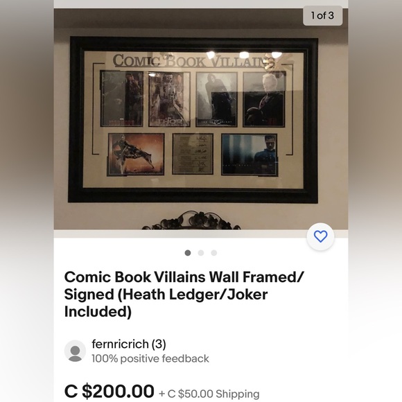 **EUC** Comic Book Villains - Framed Picture - Picture 4 of 4